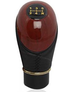 Allure Auto Leatherette & Plastic Gear Shift Knob-Black